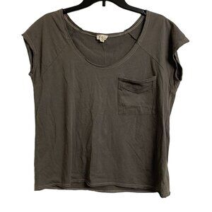 Pol M Minimalist Casual Lightweight‎ T-Shirt Distressed
